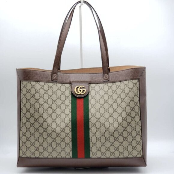 100% Authentic Gucci GG Ophidia Large Tote Bag 975-102924 - Picture 1 of 14